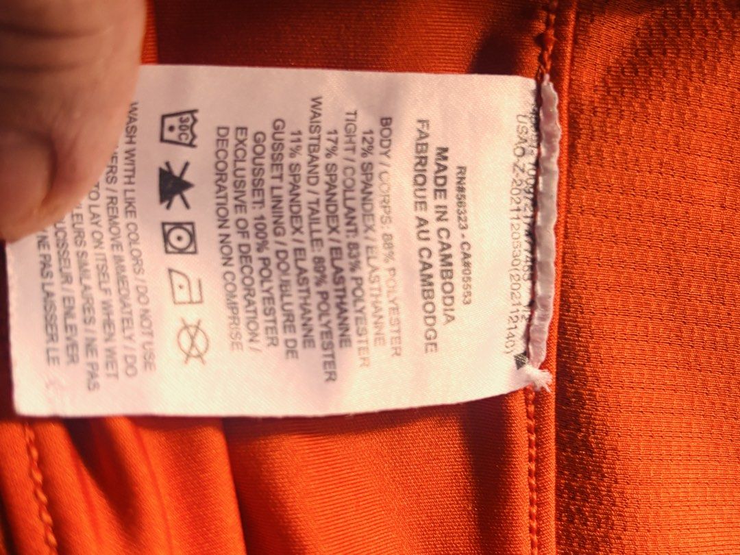 Xersion EverUltra-Lite Skort Orange Size L (Category: Activewear) located in Marikina City. Submitted by boutiquekoh (Listing ID 1468310701, Image 1). Description: - Brand/Style: Xersion EverUltra-Lite skort - Color: Bright orange - Size: Large - Material: 87% polyester, 13% spandex (lightweight and stretchy) - Features: Comfortable athletic style, great for workouts or daily errands - Care: Machine washable cold (clean interior tag attached).