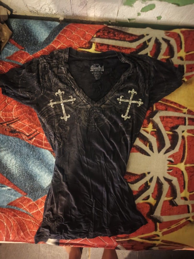 y2k Affliction Sinful shirt (Category: Shirts) located in Manila. Submitted by stenkss (Listing ID 1468375240, Image 1). Description: .