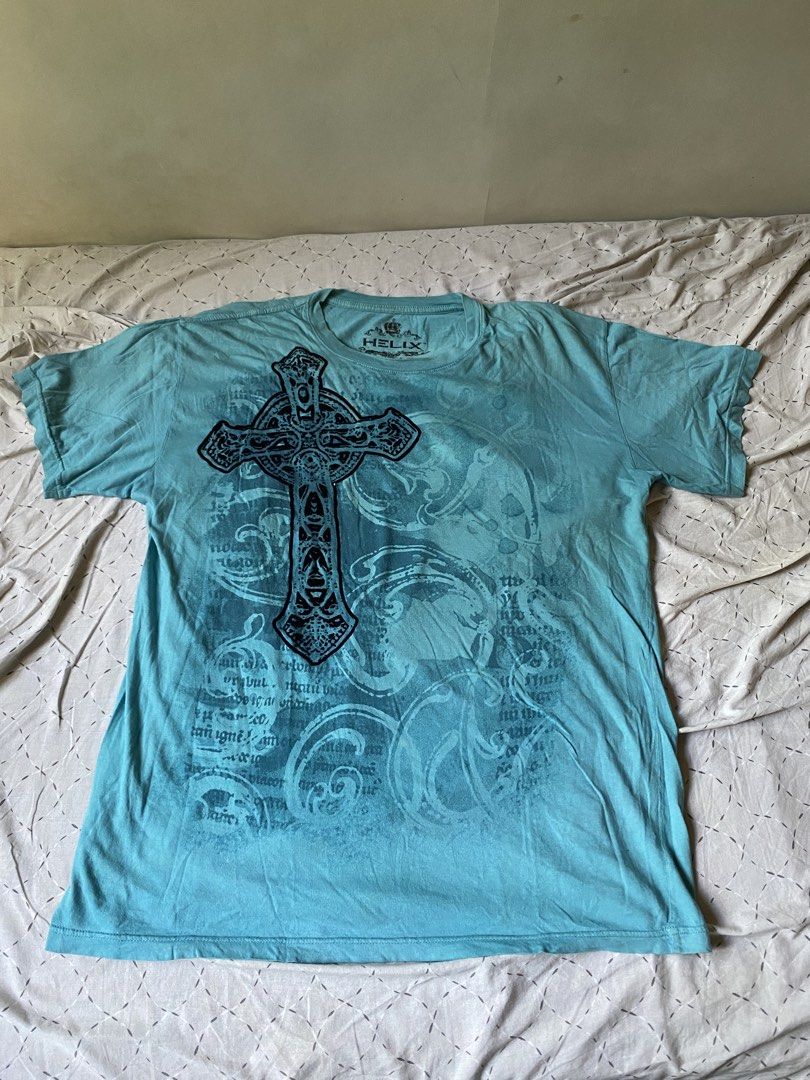 Y2k Helix Cross (Category: Tshirts & Polo Shirts ) located in Dumaguete. Submitted by hippiyippe (Listing ID 1468459278, Image 1). Description: Size L.