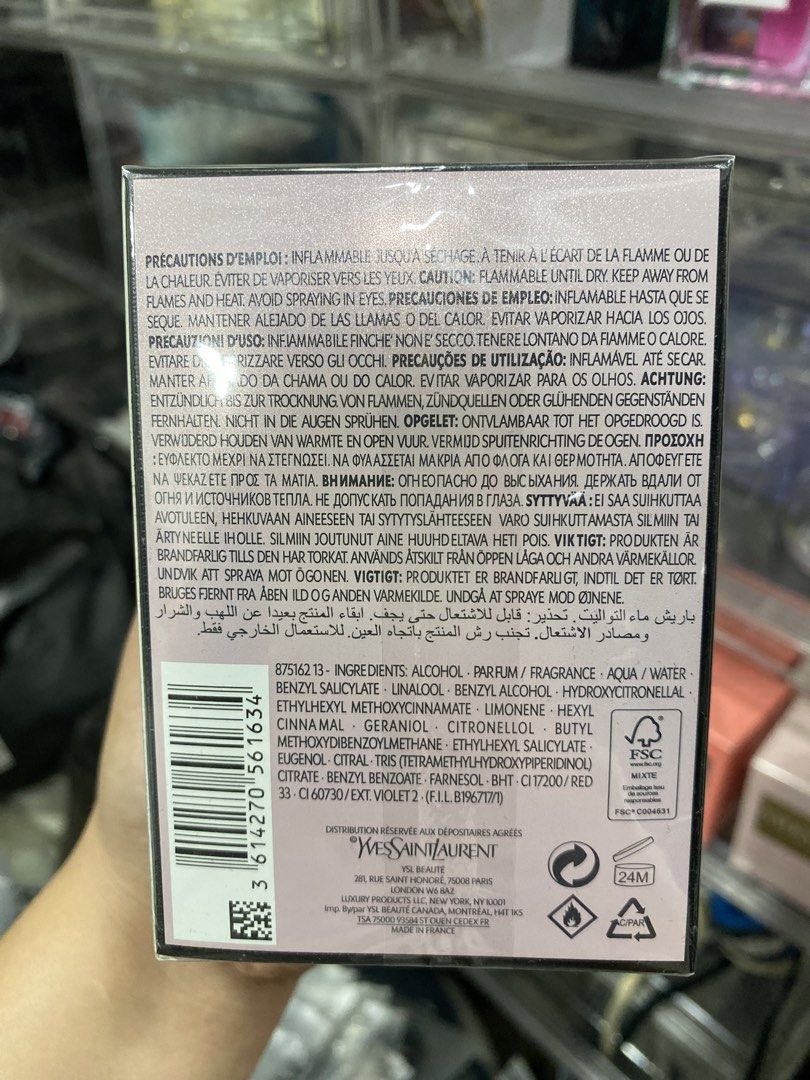 YSL MON PARIS (Category: Fragrance & Deodorants) located in Baguio. Submitted by lairdegawd_06 (Listing ID 1468464318, Image 3). Description: NEW LAST LONG FULL Check photos for more details.