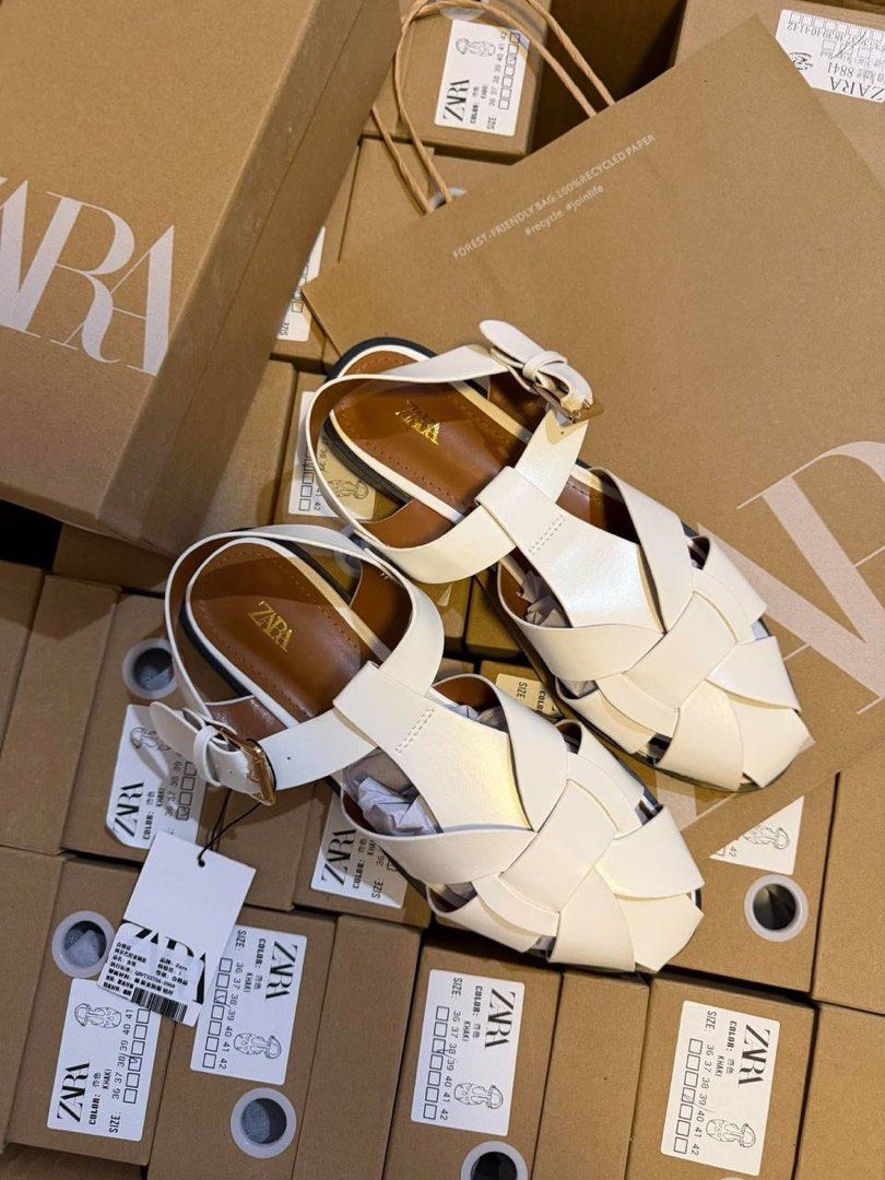 Zara Fisherman Flats (Category: Flats & Sandals) located in Binan City. Submitted by pinkykeenshop (Listing ID 1468412555, Image 2). Description: .
