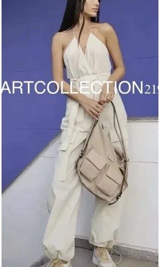 Zara Jumpsuit (Category: Jumpsuits) located in Manila. Submitted by apparella.ph (Listing ID 1468285778, Image 2). Description: Selling low I got 2 pcs available 1(L) (waist:34-38-super garterized and pwd paliitan til 30 kasi may belt sya sa bewang) Length from shoulder:55inches, pwde liitan kasi naaadjust sya sa baba ) 1(M)28-w:28-36 (super garterized and pwd paliitan til 26 kasi may belt sya sa bewang) Length from shoulder:53inches, pwde liitan