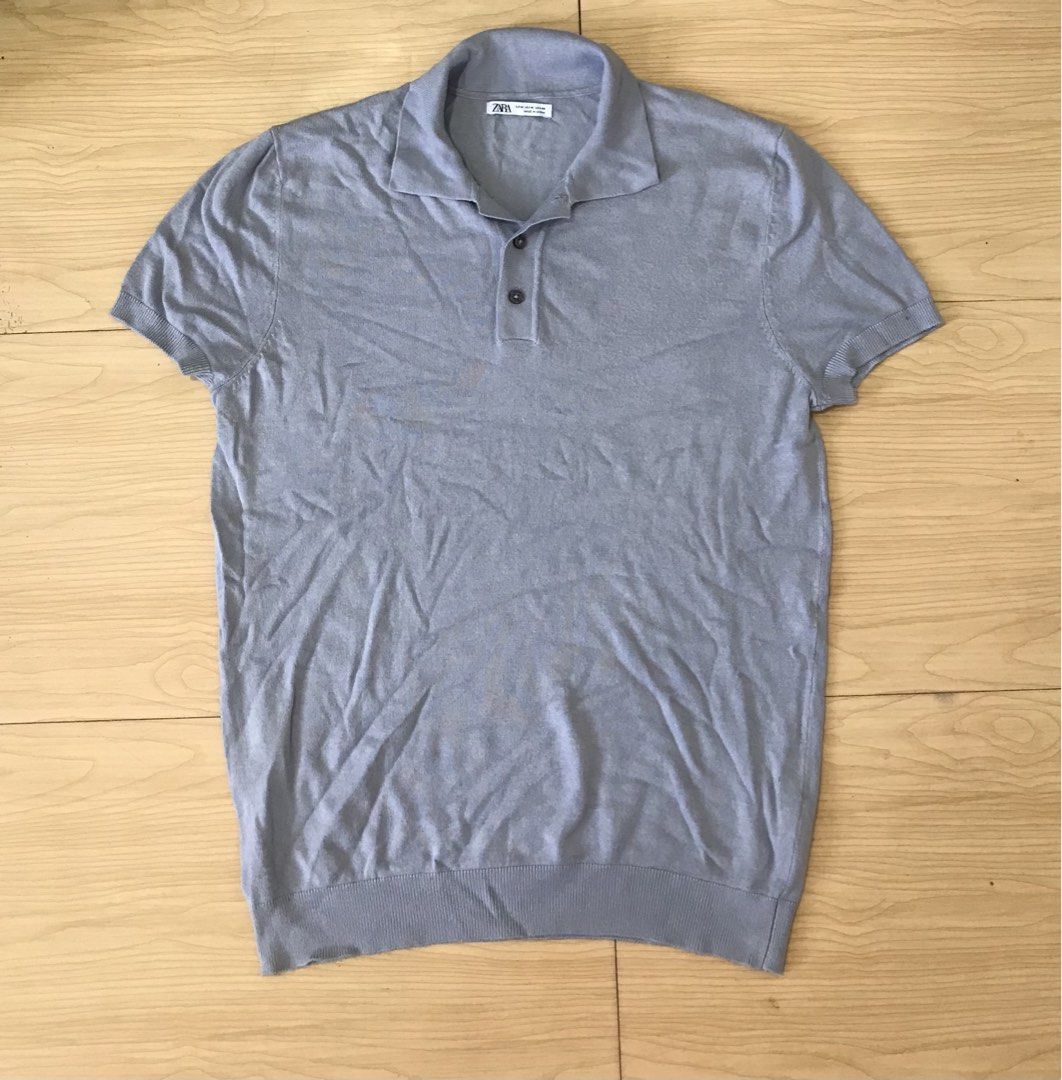 Zara Knitted Poloshirt (Category: Tshirts & Polo Shirts ) located in Manila. Submitted by timelesswearoutfit (Listing ID 1468290549, Image 1). Description: Size L Dimes 21x27 Fits medium andarge No flaws Dm to inquire📩📨.
