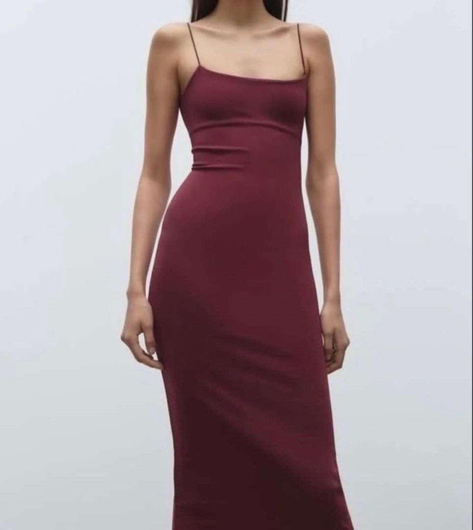 Zara Midi Dress (Category: Dresses) located in Manila. Submitted by miffsies (Listing ID 1468364295, Image 1). Description: Last price posted. - with price tag - bought it sa greenbelt - super ganda ng tela!! - used only (sukat lang) - Elegant low, open back design - Perfect for formal occasions or a night out - Complements heels for a chic look.