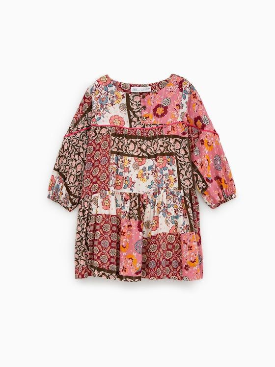 Zara Patchwork Dress (Category: Babies & Kids Fashion) located in Manila. Submitted by handmedownsbymamaandisla (Listing ID 1468369352, Image 1). Description: 5-6.