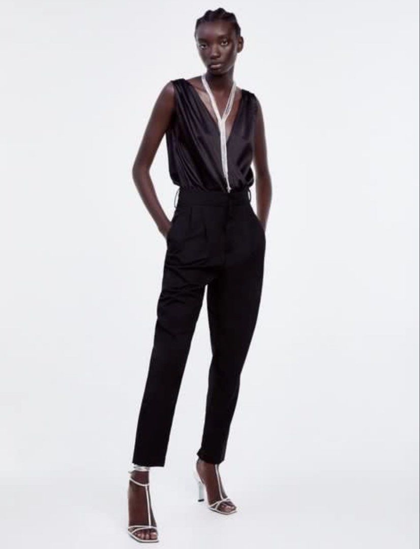 ZARA satin deep neck top (Category: Blouses) located in San Jose del Monte. Submitted by senorita_wella (Listing ID 1468355465, Image 1). Description: .