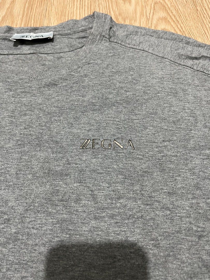 ZEGNA - Grey Melange - Tee (Category: Tshirts & Polo Shirts ) located in Taguig. Submitted by chicpicked (Listing ID 1468385513, Image 3). Description: ZEGNA - Grey Melange - Tee Authentic Excellent condition Kita dyan sa pic minimal flaw Xlarge 1,500.