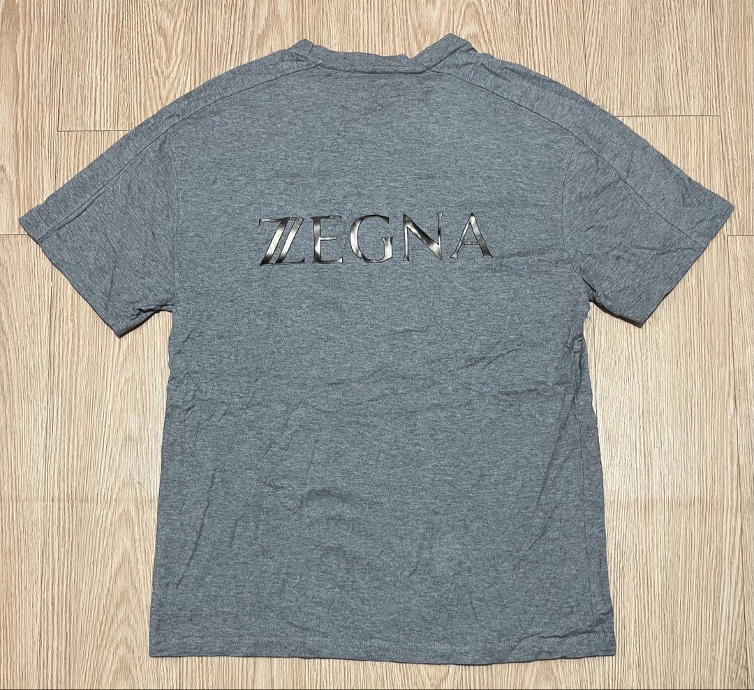 ZEGNA - Grey Melange - Tee (Category: Tshirts & Polo Shirts ) located in Taguig. Submitted by chicpicked (Listing ID 1468385513, Image 2). Description: ZEGNA - Grey Melange - Tee Authentic Excellent condition Kita dyan sa pic minimal flaw Xlarge 1,500.