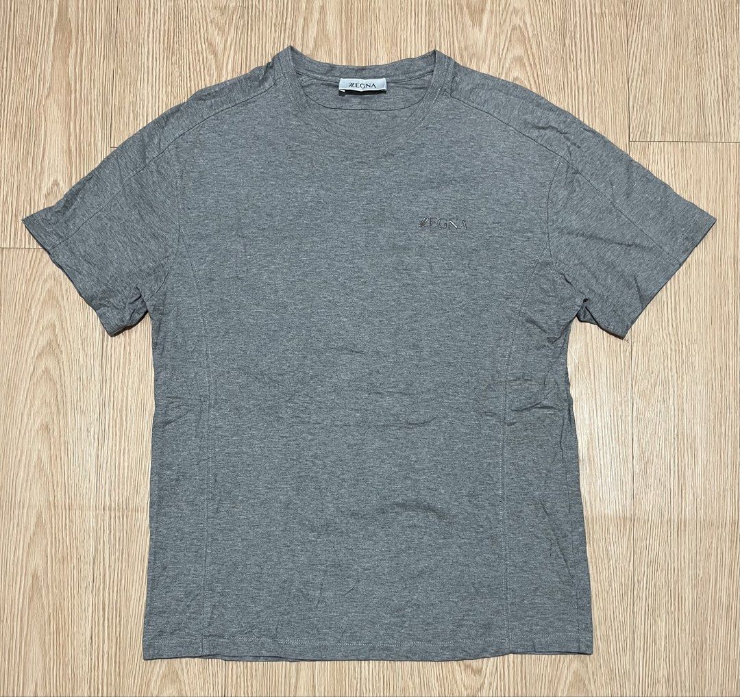 ZEGNA - Grey Melange - Tee (Category: Tshirts & Polo Shirts ) located in Taguig. Submitted by chicpicked (Listing ID 1468385513, Image 1). Description: ZEGNA - Grey Melange - Tee Authentic Excellent condition Kita dyan sa pic minimal flaw Xlarge 1,500.
