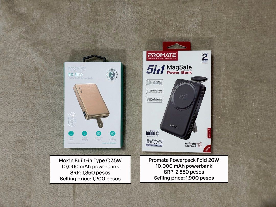 10,000mAh powerbank (Category: Batteries & Power Banks) located in Quezon City. Submitted by aparadornilanda (Listing ID 1468649490, Image 1). Description: FREEBIES FROM IPHONE 18 MIDNIGHT LAUNCH EVENT OF PMC 10,000 mAh Mode of payment: BDO / GCash SF and mode of shipping: c/o buyer Same day delivery.
