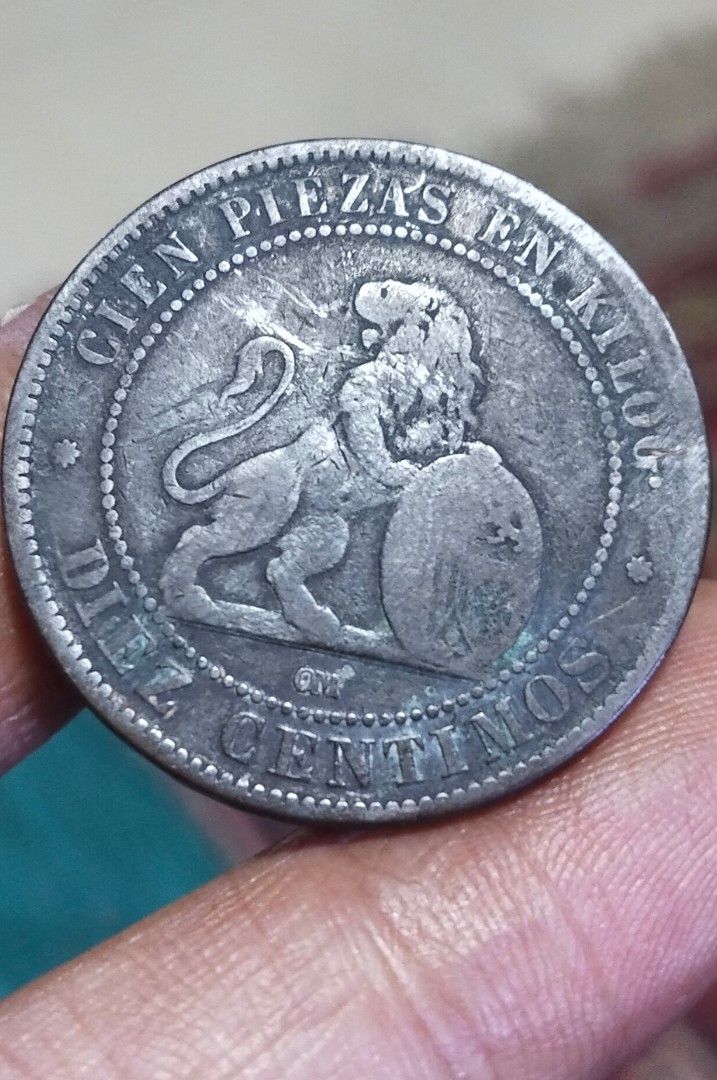1870 Diez Centimos (Category: Currency) located in Manila. Submitted by wildcrystal.3b537c (Listing ID 1468503473, Image 2). Description: .