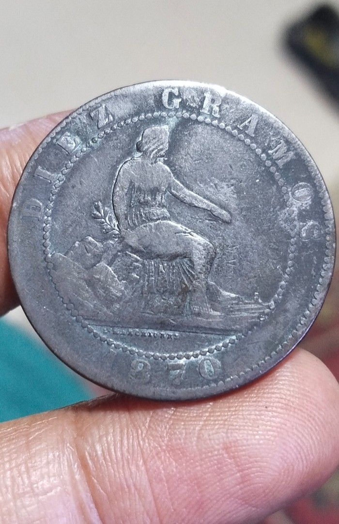 1870 Diez Centimos (Category: Currency) located in Manila. Submitted by wildcrystal.3b537c (Listing ID 1468503473, Image 1). Description: .