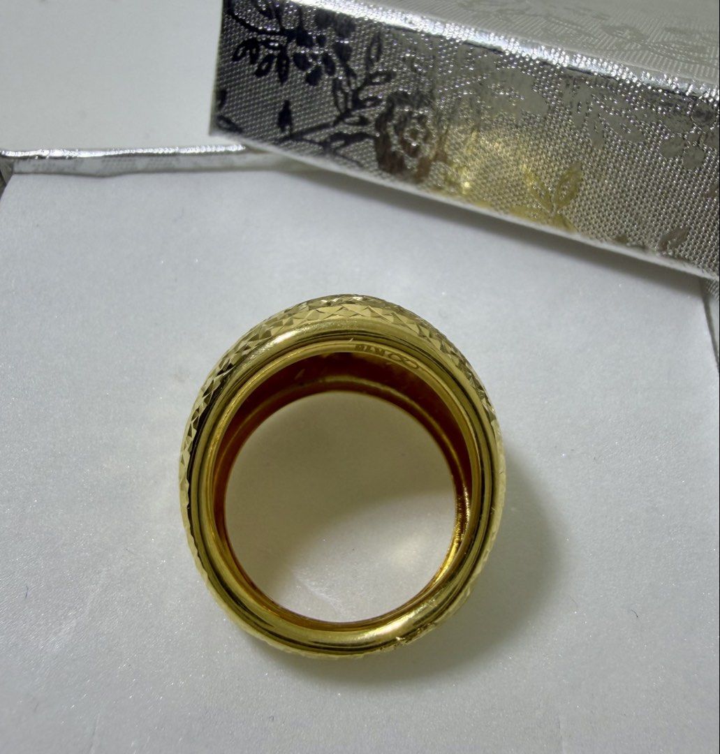 18k Saudi Gold Diacut Dome Ring (Category: Rings) located in Manila. Submitted by importgoodiesph (Listing ID 1468550856, Image 3). Description: 18k Saudi Gold Diacut Power Ring - brand new - 18k Saudi gold, pawnable - size 6 - weight: 2.1g LBC shipping c/o buyer..
