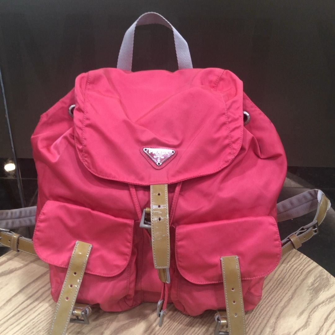 267010001 PRADA BAG NYLON PRADA TESSUTO BACKPACK (Category: Luxury Bags & Wallets) located in Taguig. Submitted by ecoring.ph (Listing ID 1468570757, Image 1). Description: ◆CONDITION: B- ◆DESCRIPTIONS: (Other defects/info:) OUTER: The body of the bag has stains, dirt, deformation, and wrinkles, and shows signs of use. The bottom and bottom corners have stains and dirt, and show visible signs of use. The patent strap of the bag have dirt, stains,