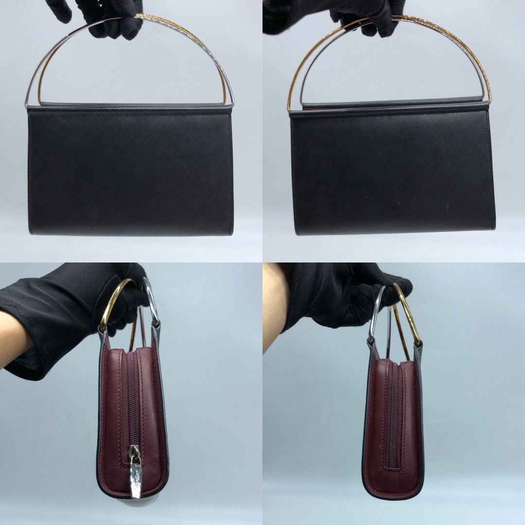 267010062 CARTIER BAG TRINITY MINI BAG ELGD (Category: Luxury Bags & Wallets) located in Taguig. Submitted by ecoring.ph (Listing ID 1468583071, Image 3). Description: ◆CONDITION: B ◆DESCRIPTIONS: (Other defects/info:) OUTER: The body of the bag has minimal scratches and stains. The rubber lining of the bag is scuffed, and has press marks and minimal cracks. INNER: The inside of the bag has stains. HARDWARE: The top handle hardware of the bag is 