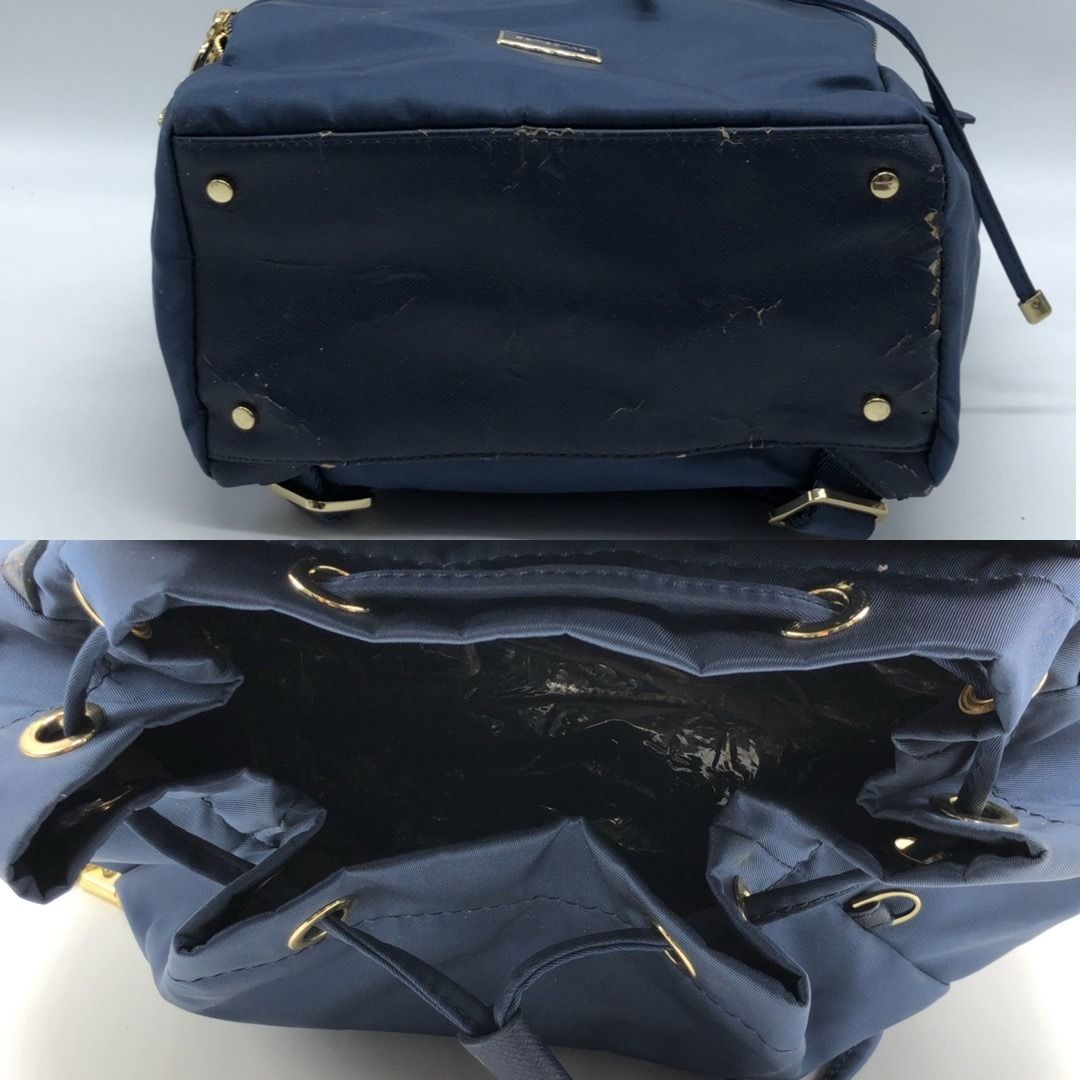 267010104 SAMSONITE BAG NYLON BACKPACK (Category: Luxury Bags & Wallets) located in Taguig. Submitted by ecoring.ph (Listing ID 1468585466, Image 3). Description: ◆CONDITION: BC ◆DESCRIPTIONS: (Other defects/info:) OUTER: The nylon body of the bag is stained and dirty, and shows signs of use. The PVC leather on the bottom, tabs, top handle, side pockets, and closing strap is deteriorated, scratched, scuffed, cracked, chipped, peeled off, and crum