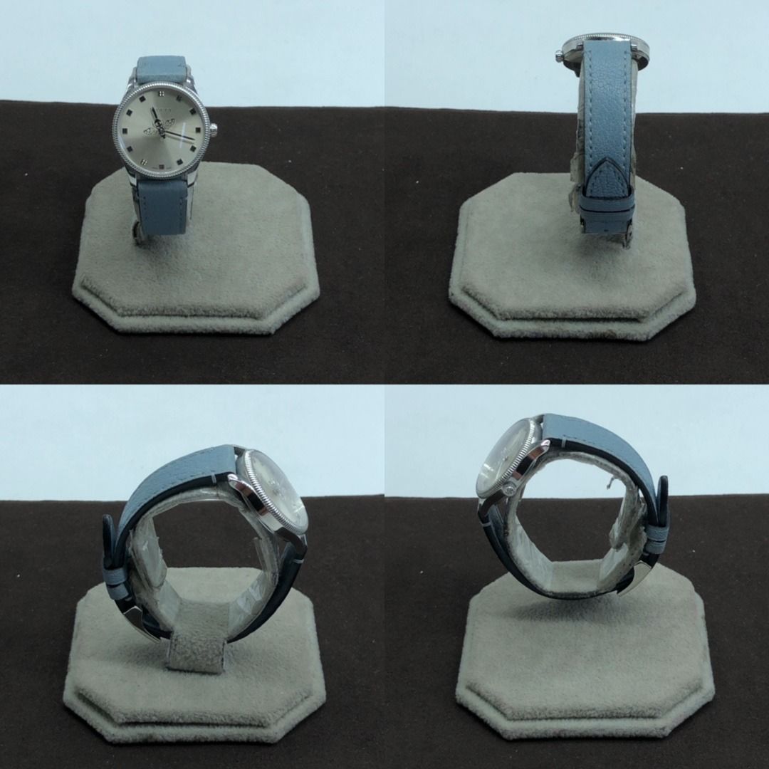 267010128 GUCCI WATCH 126.5 (Category: Luxury Watches) located in Taguig. Submitted by ecoring.ph (Listing ID 1468589741, Image 3). Description: ◆CONDITION: B ◆DESCRIPTIONS: (Other defects/info:) The bezel, case back, end pieces, crown, and buckle of the watch are slightly scratched, have minimal dirt, and show signs of use. The strap of the watch is slightly scratched and scuffed, has wrinkles and press marks, and shows signs of use. The rubber 