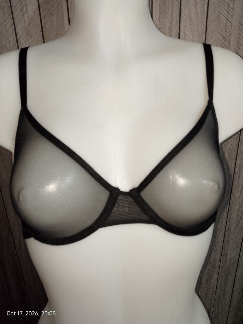 32c Blush Black mesh see thru bra (Category: Undergarments & Loungewear) located in Manila. Submitted by truecrystal-1407 (Listing ID 1468622972, Image 1). Description: .