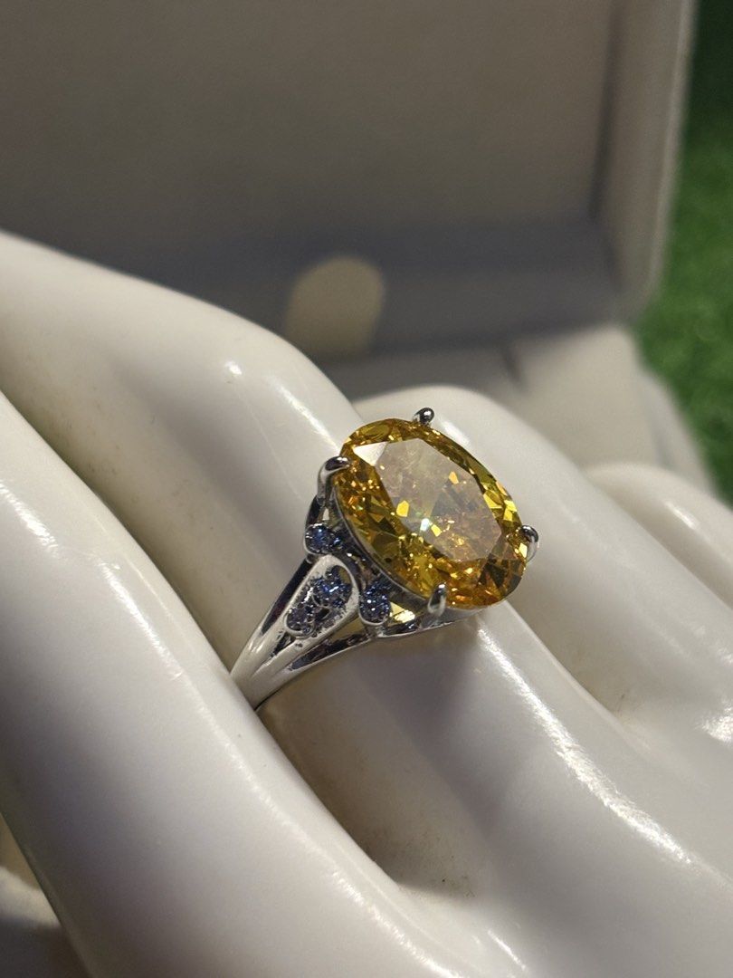 5ct citrine ring gemstone (Category: Rings) located in Davao. Submitted by emmanuelchuamellorin23 (Listing ID 1468669699, Image 3). Description: 💛power ring citrine gemstone Size8 adjustable Markings Au750 Rodium/ Platinum over copper based metal Tarnish resistant with extra care Message me directly📩.