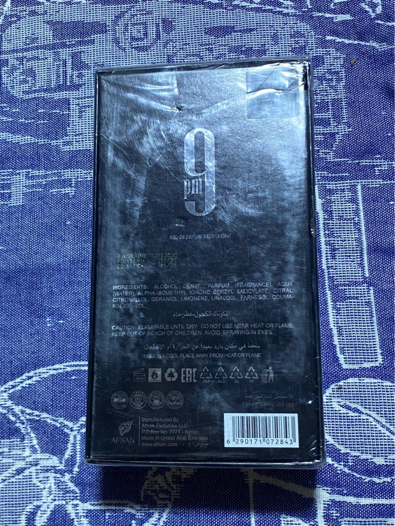 9PM Afnan Perfume (Category: Fragrance & Deodorants) located in Manila. Submitted by _jmpxrkkk (Listing ID 1468658827, Image 2). Description: PM FOR THE PRICELISTS!!! Direct from Qatar, Original, with QR code for authentication. Thanks!.