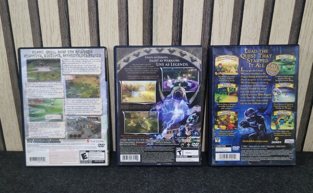 ✨ PLAYSTATION 2 GAMES (Category: PlayStation) located in Caloocan City. Submitted by RetroGuild (Listing ID 1468695457, Image 2). Description: AVAILABLE‼️ ✨ PLAYSTATION 2 GAMES 🪙 PRICELIST: • THE HOBBIT: THE PRELUDE TO THE LORD OF THE RINGS - ₱1,299 • GAUNLET: SEVEN SORROWS - ₱1,499 • SHEPERD'S CROSSING - ₱2,499 📝 IMPORTANT NOTES: • Original/Genuine Games • Tested and in Good Working Condition • Compatibility: PS2, PS3 B.C. (NTSC-U/C or M0dded 