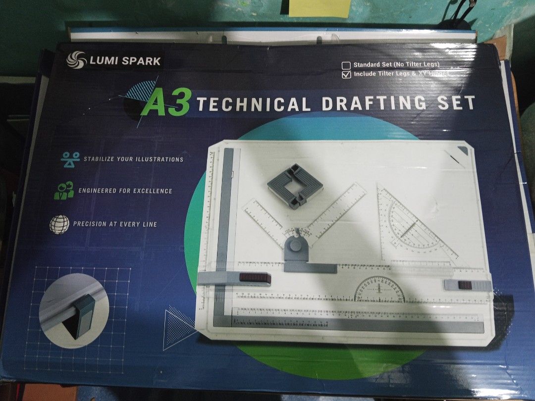 A3 Technical Drafting Set (Category: Stationery & School Supplies) located in Pasay City. Submitted by bautistavi59232 (Listing ID 1468547329, Image 2). Description: Used once lang Orig price: 1,000 + (bought from tiktok shop) Complete set No damage to any accessories.