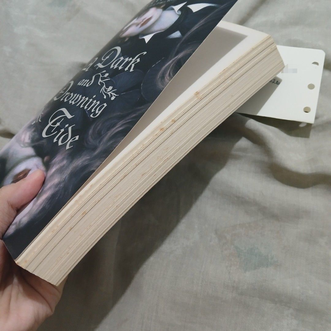 A Dark and Drowning Tide by Allison Saft (Category: Storybooks) located in Pasig City. Submitted by larratrinity (Listing ID 1468691442, Image 2). Description: WTS FOR SALE PH A DARK AND DROWNING TIDE by Allison Saft — very light tanning (side only), mild foxing *see pictures — with underlines (pen only) - <31 lines — php750 (php700 payo) rfs: downsizing, need extra funds mop: gcash, maribank loc: pasig, metro manila.
