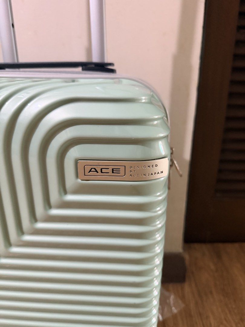 ACE Luggage Set Mint Green Hard Shell Suitcases (Category: Luggage) located in Pasig City. Submitted by wandererscab_2.0 (Listing ID 1468559136, Image 3). Description: 💯 Original ACE (Designed in Japan) Bought at Travel Club Handles were replaced with universal handles (But can be change to original ace handles in any travel club stores with a fee) Color: Mint Green Set includes: 1 medium suitcase and 1 small carry-on Condition: Normal scuffs an