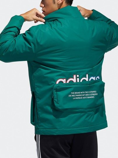 Adidas Adicolor Nylon Utility Jacket (Category: Coats, Jackets and Outerwear) located in Pasig City. Submitted by hustlexcurate (Listing ID 1468528253, Image 2). Description: Adidas Adicolor Oversized Nylon Utility Jacket Size S on tag fits LARGE Dimensions: 23X29.