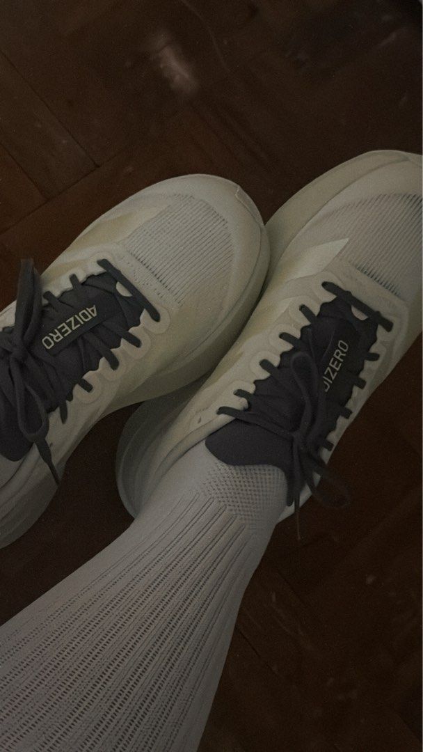 Adidas Adizero EVO SL (Category: Activewear) located in Manila. Submitted by gemmysells (Listing ID 1468508410, Image 2). Description: Evo SL White US 7.5 Rfs: not for me, wide feet Used once 5k run only.