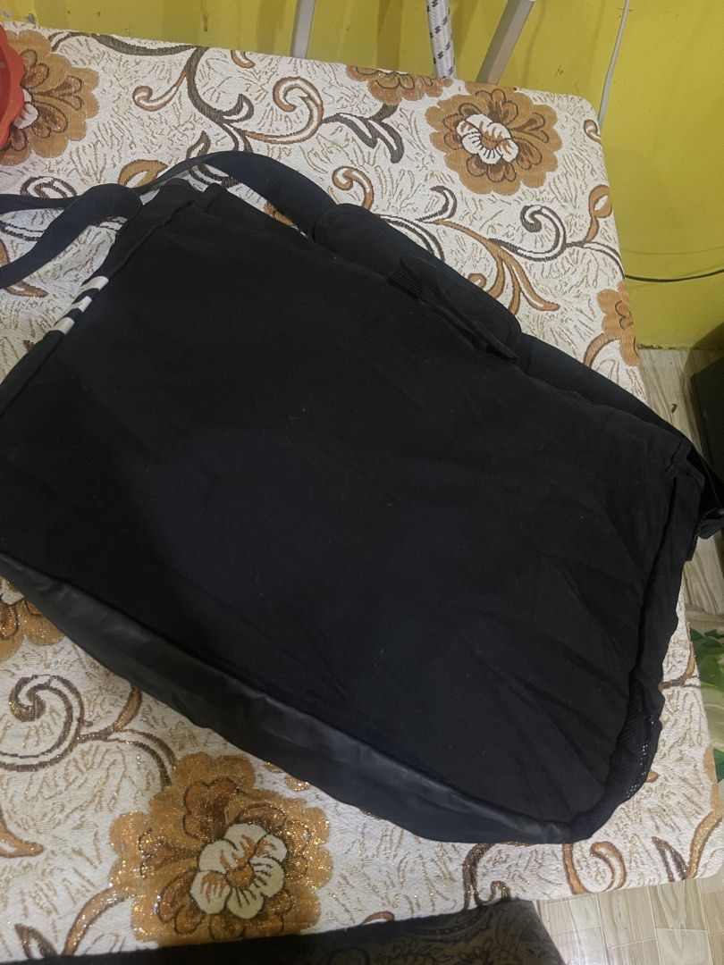 Adidas Bag (Category: Sling Bags) located in Marikina City. Submitted by greatfindsmnlph (Listing ID 1468681278, Image 2). Description: Adi das Bag Price: 250 Size: Large Width: 20 Length: 15 Color: Black Color Rate: 10/10 Condition: 9.8/10 with minor flaws Very nice in actual.