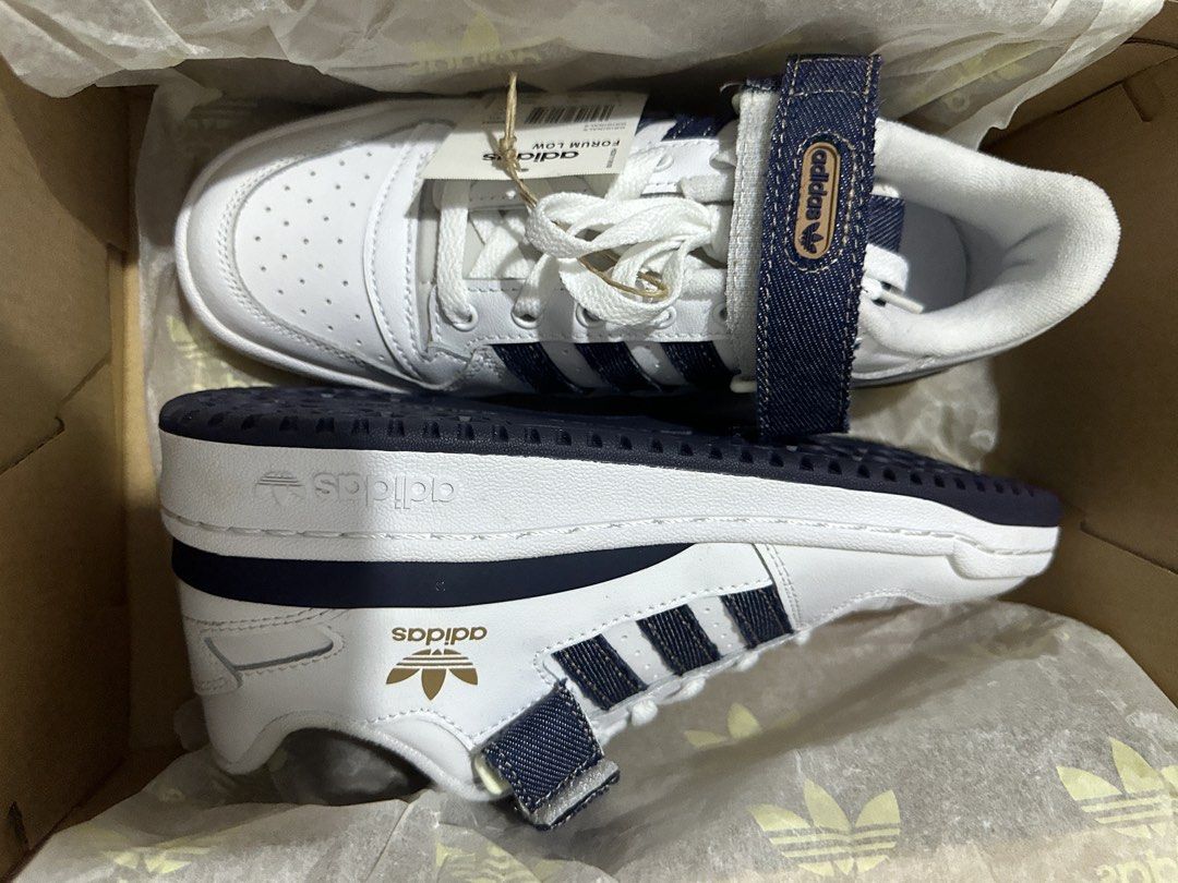 Adidas Forum Low ‘Denim Strap’ (Category: Sneakers) located in Manila. Submitted by got_loots (Listing ID 1468610549, Image 2). Description: WTS❗️❗️❗️ Authentic Adidas Forum Low ‘Denim Strap’ BNDS Size 6US Mens ( 7.5wmns ) ₱3,000 Only.