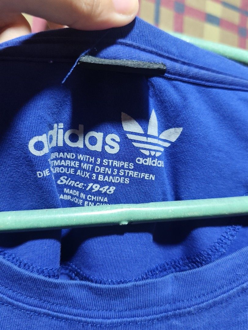 Adidas purple tshirt big logo (Category: Formal Shirts) located in Bauang. Submitted by chrisquinto2004 (Listing ID 1468522965, Image 2). Description: adidas purple tshirt big logo Medium to Large no crack print.