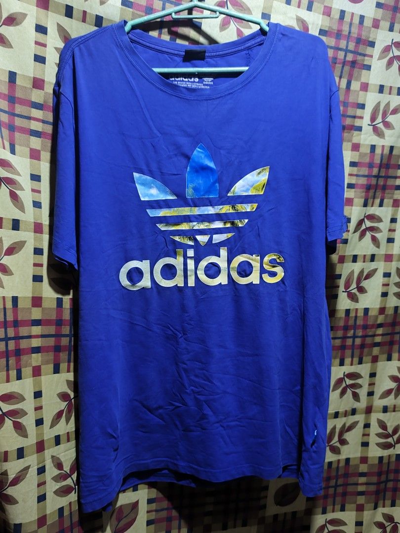 Adidas purple tshirt big logo (Category: Formal Shirts) located in Bauang. Submitted by chrisquinto2004 (Listing ID 1468522965, Image 1). Description: adidas purple tshirt big logo Medium to Large no crack print.
