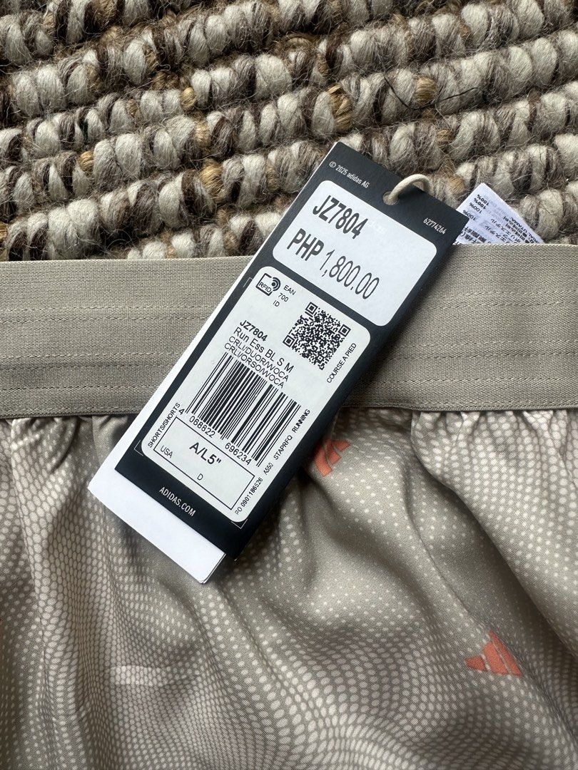 Adidas Running Shorts (Category: Activewear) located in Makati City. Submitted by jerbinator11 (Listing ID 1468673785, Image 3). Description: Brand new with official tags, receipt, never worn. RFS: too small Makati located .