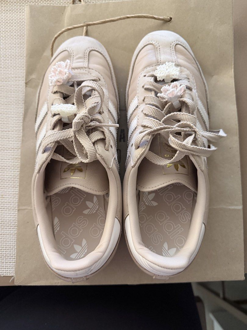 Adidas Samba - Wonder Taupe (Category: Sneakers) located in Manila. Submitted by rhaniepoo (Listing ID 1468574828, Image 1). Description: Selling these well-loved Adidas Sambas. As is. Size US 7. Rfs: too many shoes!.
