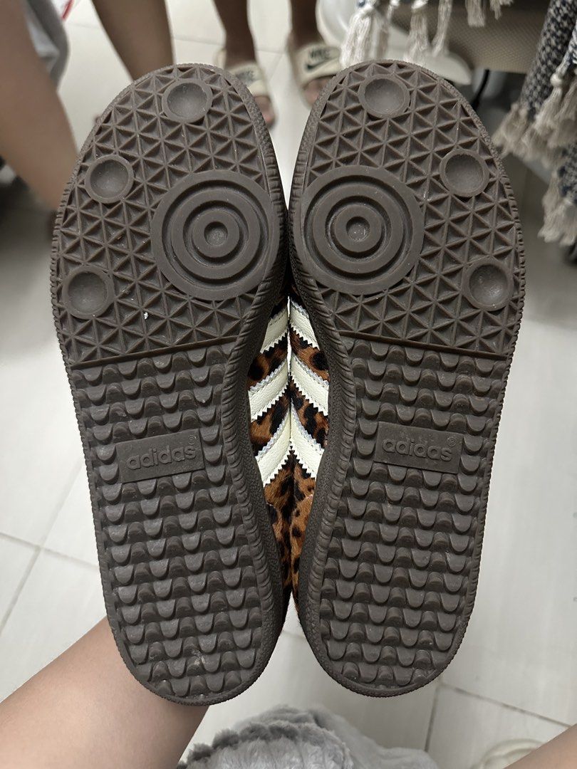 Adidas Samba Classic Leopard Print Sneakers (Category: Sneakers) located in Quezon City. Submitted by andyclave (Listing ID 1468618188, Image 3). Description: In a very good condition. Worn once. RFS: size too small. Price slightly negotiable!.