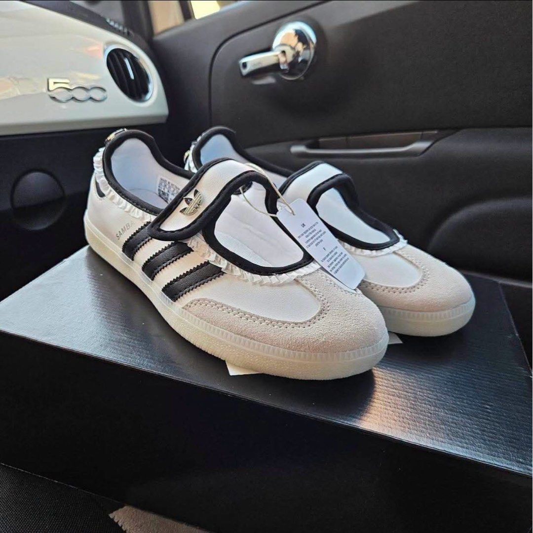 adidas Samba Jane ‘White Core Black’ (Category: Sneakers) located in Manila. Submitted by collectorfinds (Listing ID 1468598571, Image 2). Description: “A Classic Reimagined. Elegance in Every Step.” 🖤🤍 adidas Samba Jane ‘White Core Black’ Women’s US 6 ❌ Before ₱ 7,985 ✅ NOW ₱ 6,485 ONLY 📩 PM us to purchase 📍2nd Floor, 317 Fernando Poe Jr Ave . Quezon City. Right above Yamaha near LRT 1 - Roosevelt Station. 📈 Prices subject to change without