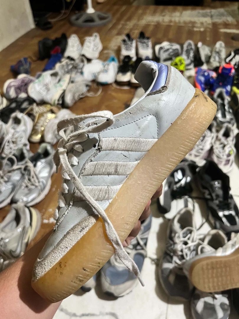 Adidas Samba Light Blue Gum Sole Sneakers (Category: Sneakers) located in Molave. Submitted by thrifttashoe (Listing ID 1468660721, Image 3). Description: Need wash.