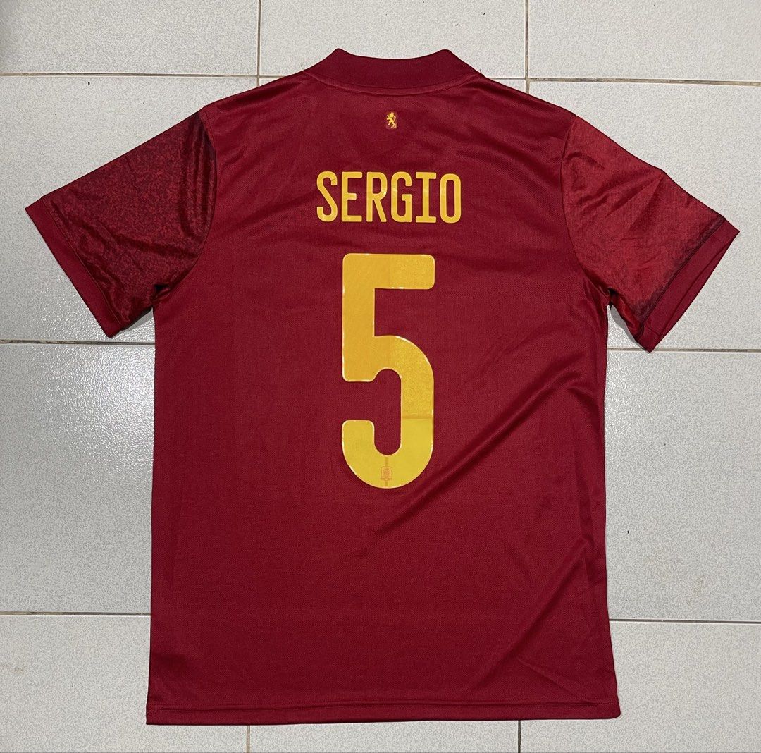 Adidas Spain 2020-21 Home Jersey (Category: Activewear) located in Mandaue City. Submitted by MJ_80 (Listing ID 1468644102, Image 2). Description: Adidas Spain 2020-21 Home Jersey Medium Dimes: 20 X 28 See photos for measuremenys Minor issue last 2 photos, not noticeable Color rate & Condition: 9.9/10 Price: 2,250 .