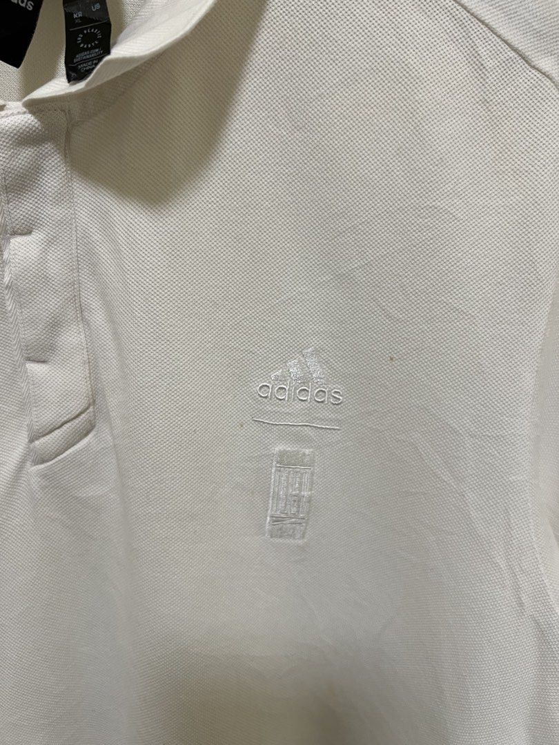 Adidas White Polo Shirt (Category: Tshirts & Polo Shirts ) located in Manila. Submitted by thriftpoint99 (Listing ID 1468689570, Image 3). Description: 23x27-28 Need wash only Excellent condition.