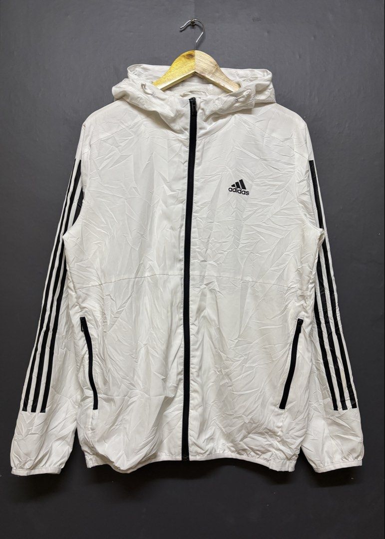 Adidas windbreaker (Category: Coats, Jackets and Outerwear) located in Cavite. Submitted by staythrifted.23 (Listing ID 1468624075, Image 1). Description: Large on 🏷️ Dimes : Length 28 Width 22 Like new Color rate Color rate 9.9/10 Issue ❌ Loc. Cavite We ship nationwide Payment first .