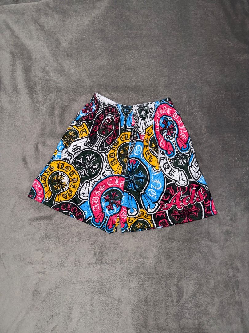 ADS Chrome Hearts Design Mesh Shorts – Multicolor (Category: Shorts) located in Manila. Submitted by ovrcast.ph (Listing ID 1468525301, Image 1). Description: MEASUREMENT: 27" × 17" × 12".