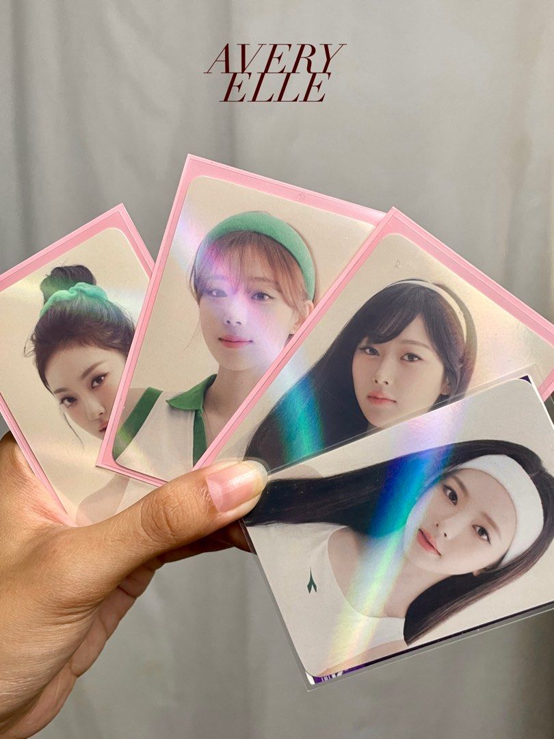 aespa holo photocard set (Category: K-Wave Merchandise) located in Quezon City. Submitted by averyelleco (Listing ID 1468668829, Image 1). Description: aespa holographic 2024 season’s greetings ₱300 set ₱99 ea.
