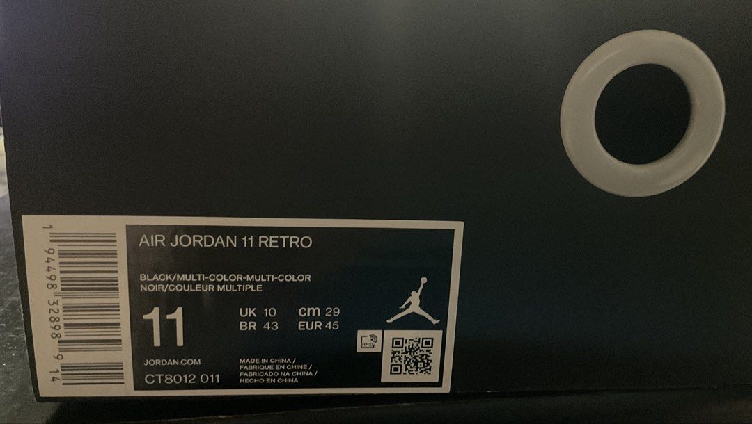 Air Jordan 11 Retro (25th Anniversary) (Category: Sneakers) located in Bacoor. Submitted by alvinmc14 (Listing ID 1468565104, Image 2). Description: - Model: Air Jordan 11 Retro (25th Anniversary) - Condition: Used but in good condition, very minor seps - Authenticity: Purchased directly from Titan (Original receipt included) - Packaging: Comes with original Titan box - Open for meet-ups - Shipping c/o buyer - PM for details!.
