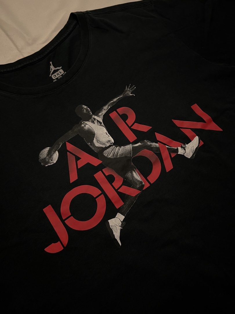 Air Jordan Tee (Category: Tshirts & Polo Shirts ) located in Las Pinas. Submitted by rdcthriftedshop (Listing ID 1468683004, Image 2). Description: Free Shipping Fee 📦 Air Jordan Tee Size 3XL on tag (Can fit to XL) Width: 23 Length: 27 Color rate: 10/10 Condition: Excellent Condition No Issue.