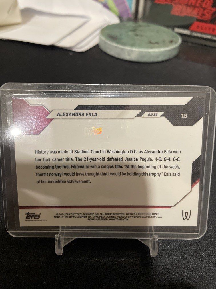 ALEX EALA TOPPS NOW FIRST SINGLE TITLE (Category: Card Packs) located in Manila. Submitted by bedlambuzz (Listing ID 1468640932, Image 2). Description: .