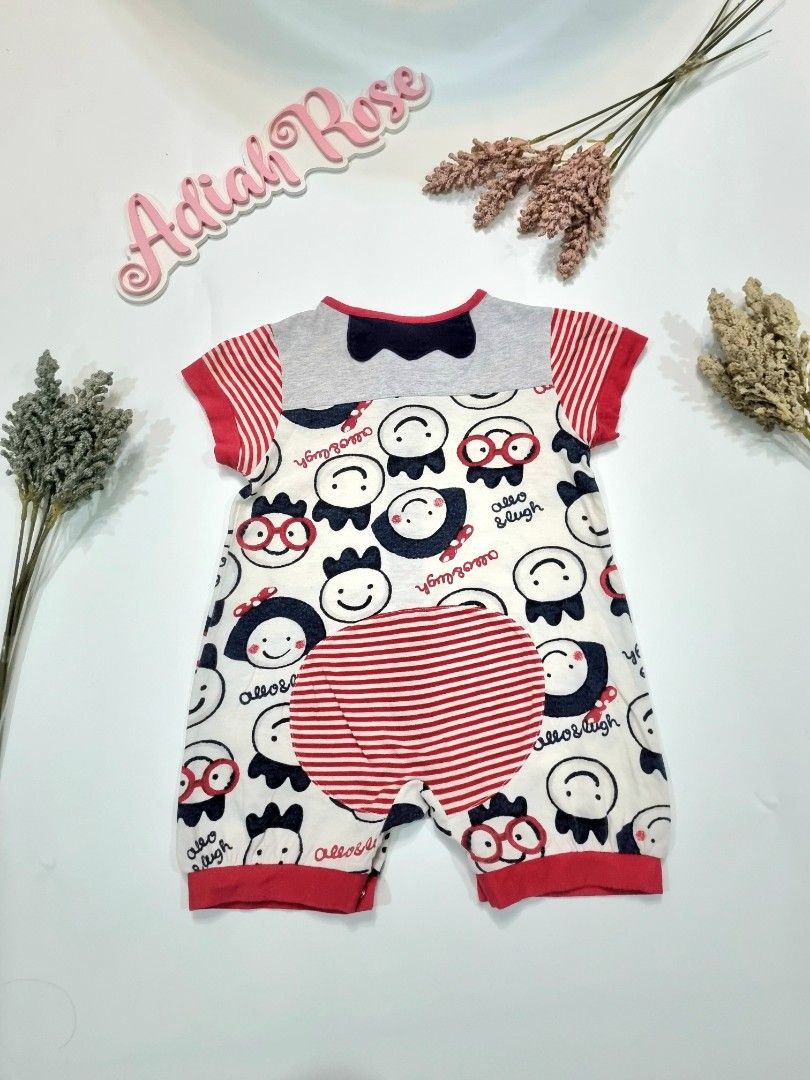 ❤️ALLO & LUGH CHARACTER ROMPER 6-12M❤️ (Category: Babies & Kids Fashion) located in Manila. Submitted by adiah_rose (Listing ID 1468685058, Image 2). Description: ❤️ALLO & LUGH CHARACTER ROMPER❤️ Size: 80 (6–12M)​ PRICE: 170 👓 PLAYFUL CHARACTER GRAPHIC SHORTALL! 👓.