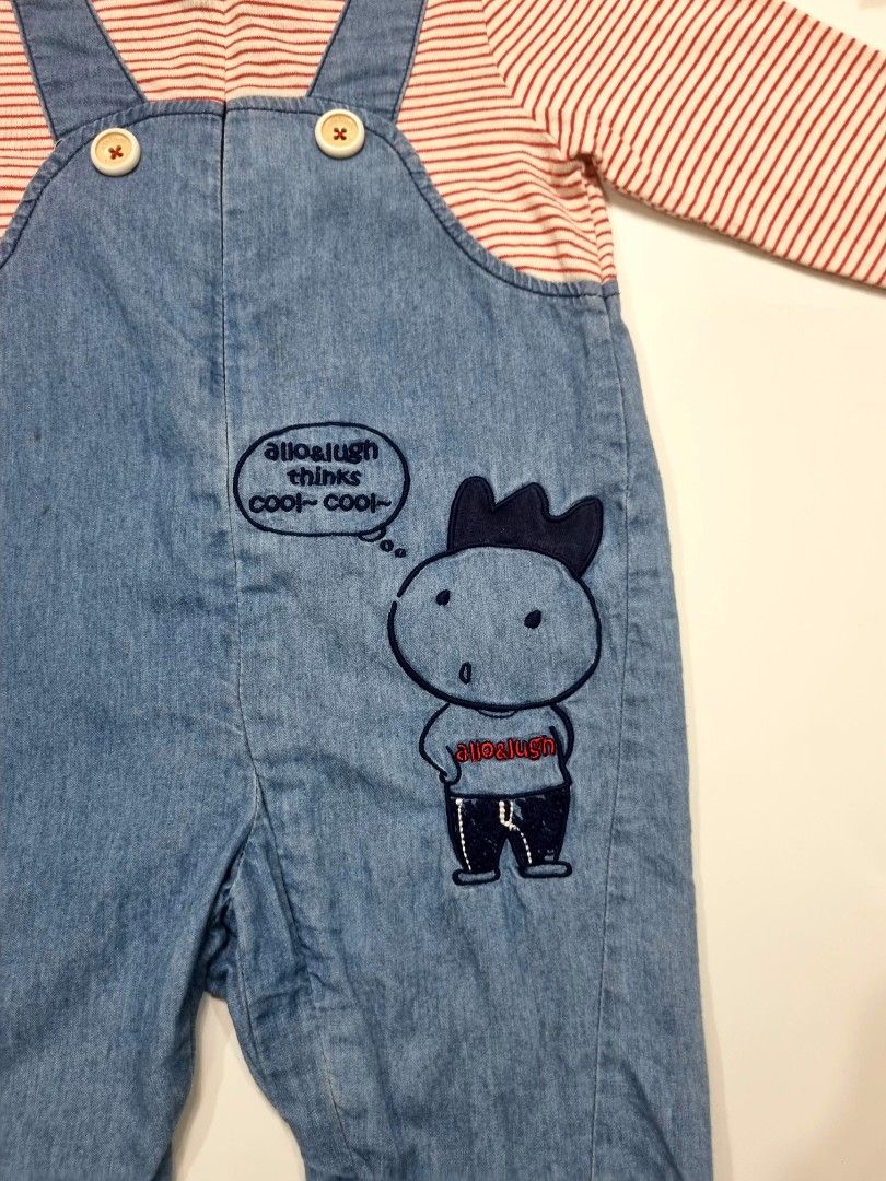 💙ALLO & LUGH DENIM & STRIPE ROMPER 6-12M💙 (Category: Babies & Kids Fashion) located in Manila. Submitted by adiah_rose (Listing ID 1468685238, Image 2). Description: 💙ALLO & LUGH DENIM & STRIPE ROMPER💙 SIZE: ​Size: 80 (9M / 6–12M) price: 190.