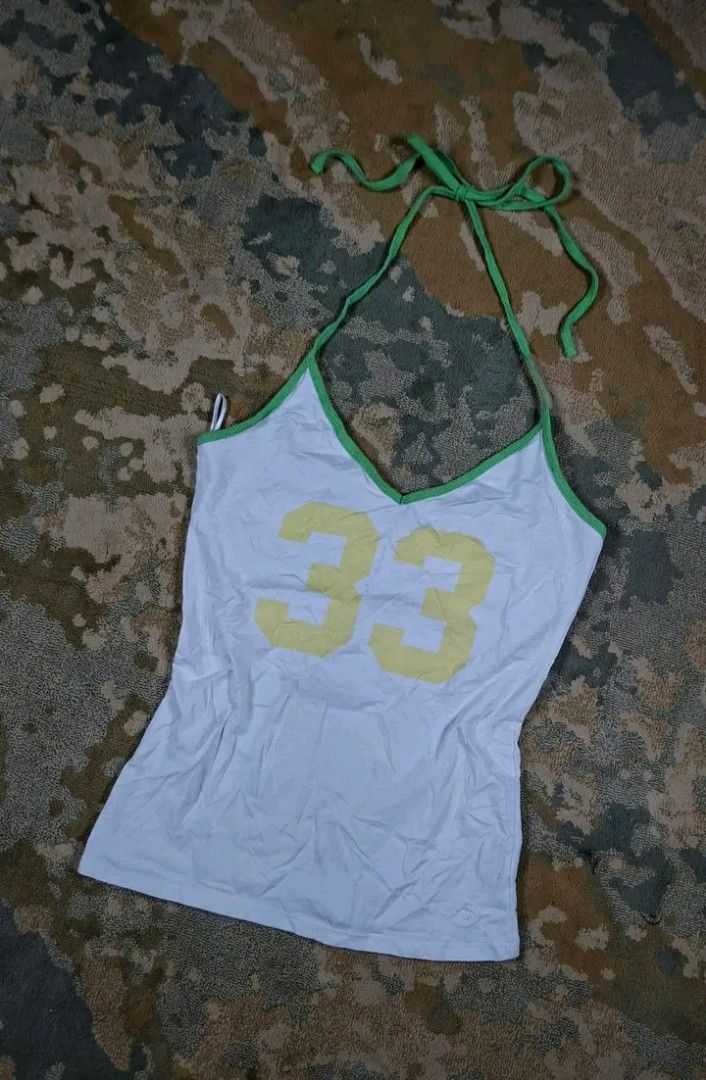 American eagle outfitters number 33 halter tops (Category: Sleeveless) located in Tagaytay City. Submitted by joyjavier1230 (Listing ID 1468533419, Image 1). Description: American eagle outfitters number 33 halter tops Small on tag Mine: 250 +shipping fee only Location: tagaytay Shipping via jnt MOP: gcash Dm to purchase 📩 📩 📩.